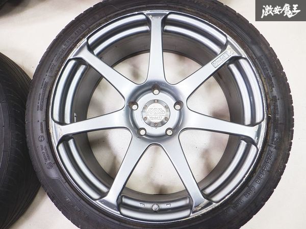 YOKOHAMA ヨコハマ AVS MODEL T7 18インチ 8J +45 5穴 PCD114.3 225/45R18 4本 スカイライン シルビア ステージア チェイサー マークII_画像4