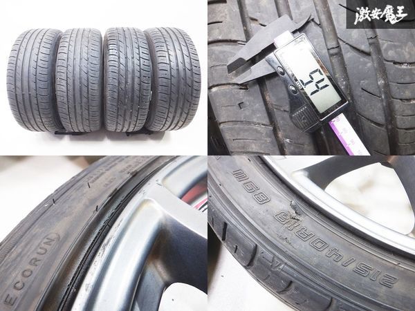 【美品】SSR GT-V03 18インチ 8J +45 5穴 PCD112 ファルケン 215/40R18 ゴルフ 5 V GTI ターボ に装着していました。 パサート トゥーラン_画像9