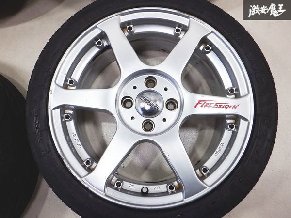 5ZIGEN 5次元 ファイヤーボール 16インチ 7J +42 4穴 PCD100 205/45R16 4本 ヴィッツ フィット ロードスター インテグラ シビック_画像4