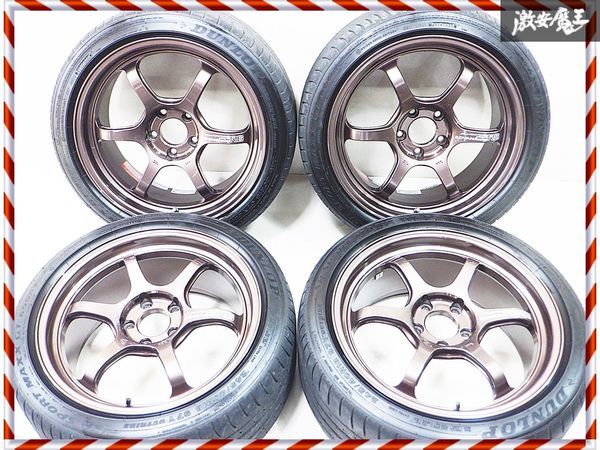 ◆美品! キズ無し!◆ ヨコハマ ADVAN Racing FORGED A6061-T6 R6 鍛造 18インチ 8.5J +45 5穴 PCD114.3 シルビア スカイライン チェイサー_画像1