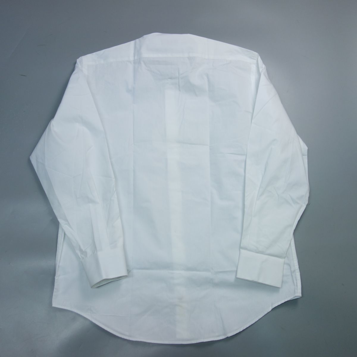 未使用タグ付 イタリア製 ヴェルサーチクラシック マオカラー 長袖ドレスシャツ Yシャツ 白 メンズ 44_画像5