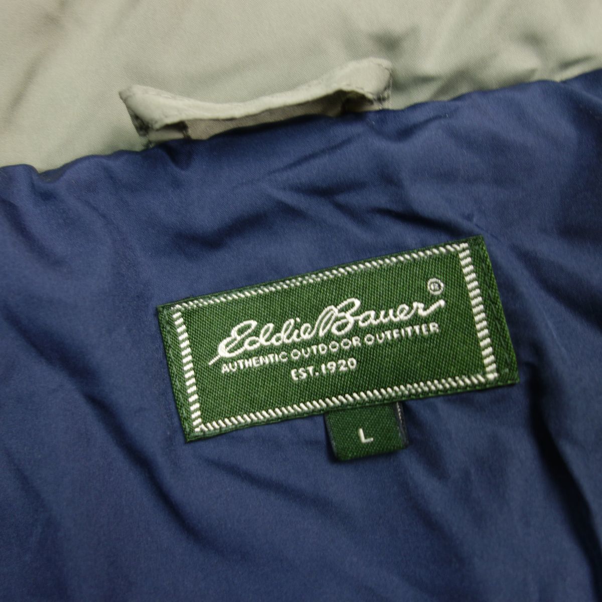 00s Eddie Bauer エディーバウアー サーモライト中綿ダウンジャケット ブルゾン L メンズ_画像4