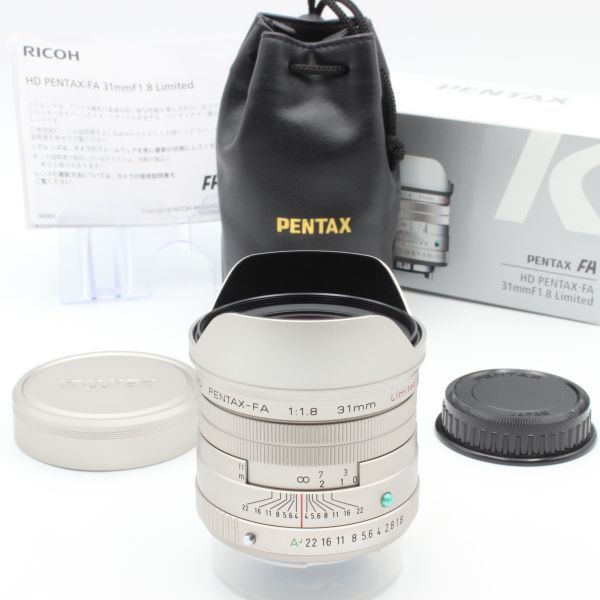 【新品同様】 PENTAX HD PENTAX-FA 31mm f1.8 Limited 元箱 付属品付 pentax ペンタックス 26006の画像1