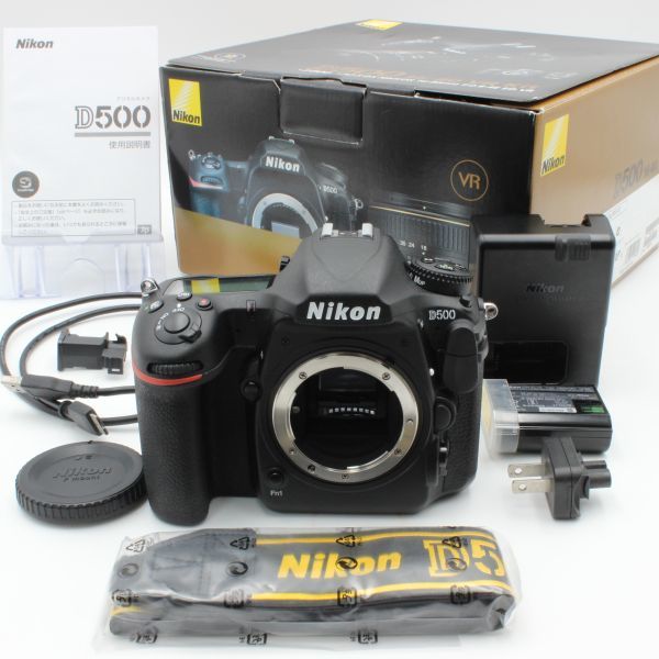 ショット数21496 【極美品】 Nikon ニコン D500 ボディ 元箱 付属品付き デジタル 一眼レフ カメラ nikon 28007