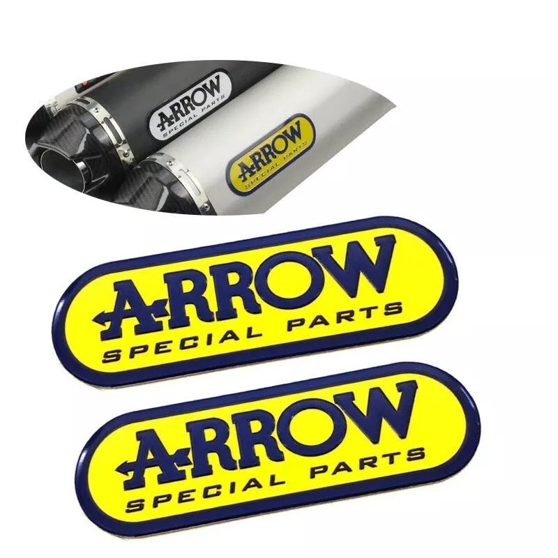 “ARROW”SPECIAL PART/Bikeステッカー□3Dアルミ“耐熱”デカール■size：14×3.8㎝■#JH110×2枚セット：SALDI！期間限定特価!!1099円_画像9