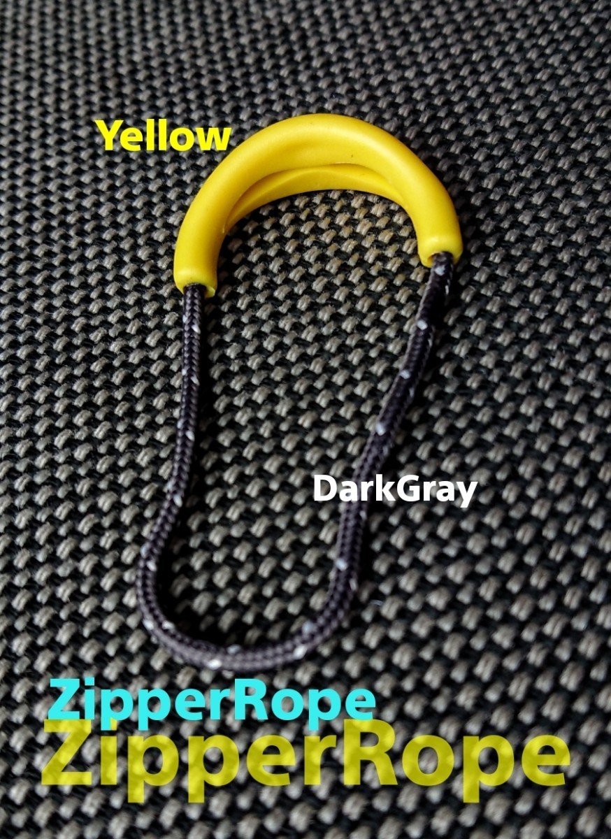 “高品質”ZipperRope/ファスナー引き手#ジッパータブ□color：Yellow+DarkGray■×3個セット：送料込み359円_画像7