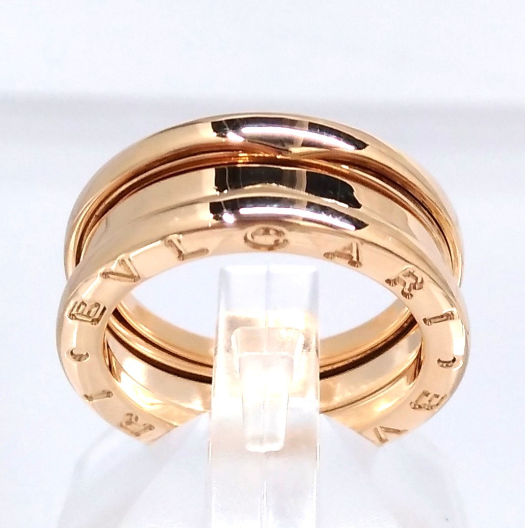 【国内正規総代理店アイテム】 ビー・ゼロワン B-ZERO1 ブルガリ BVLGARI 【新品仕上げ済】 リング 8.9g 約11.5号 イエローゴールド
