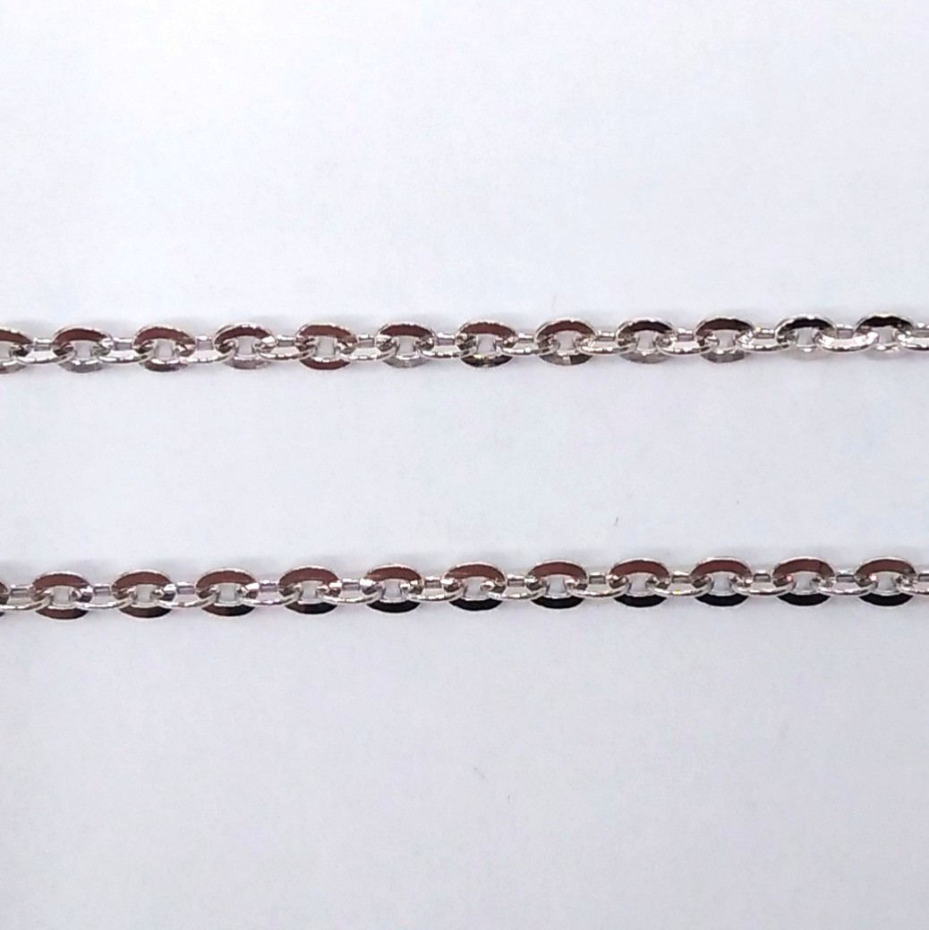 通販生活 ファッション K18WG 2.8g 約41cm ネックレス ホワイトゴールド