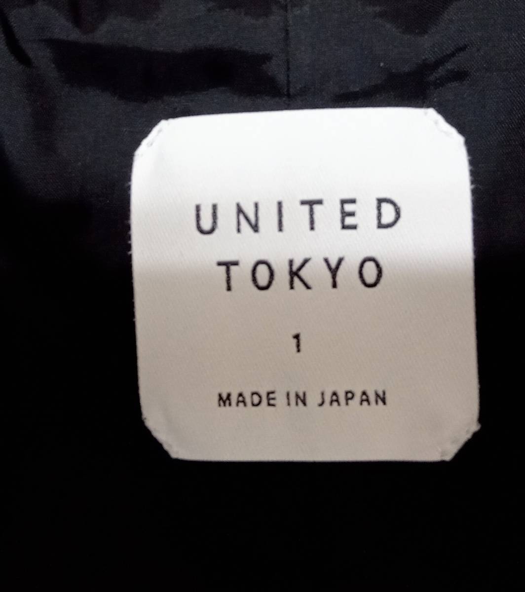 UNITED TOKYO/ユナイテッドトウキョウ/レザージャケット/ラムレザーハイネックフーテッドブルゾン/408352003/ブラック/サイズ1_画像7