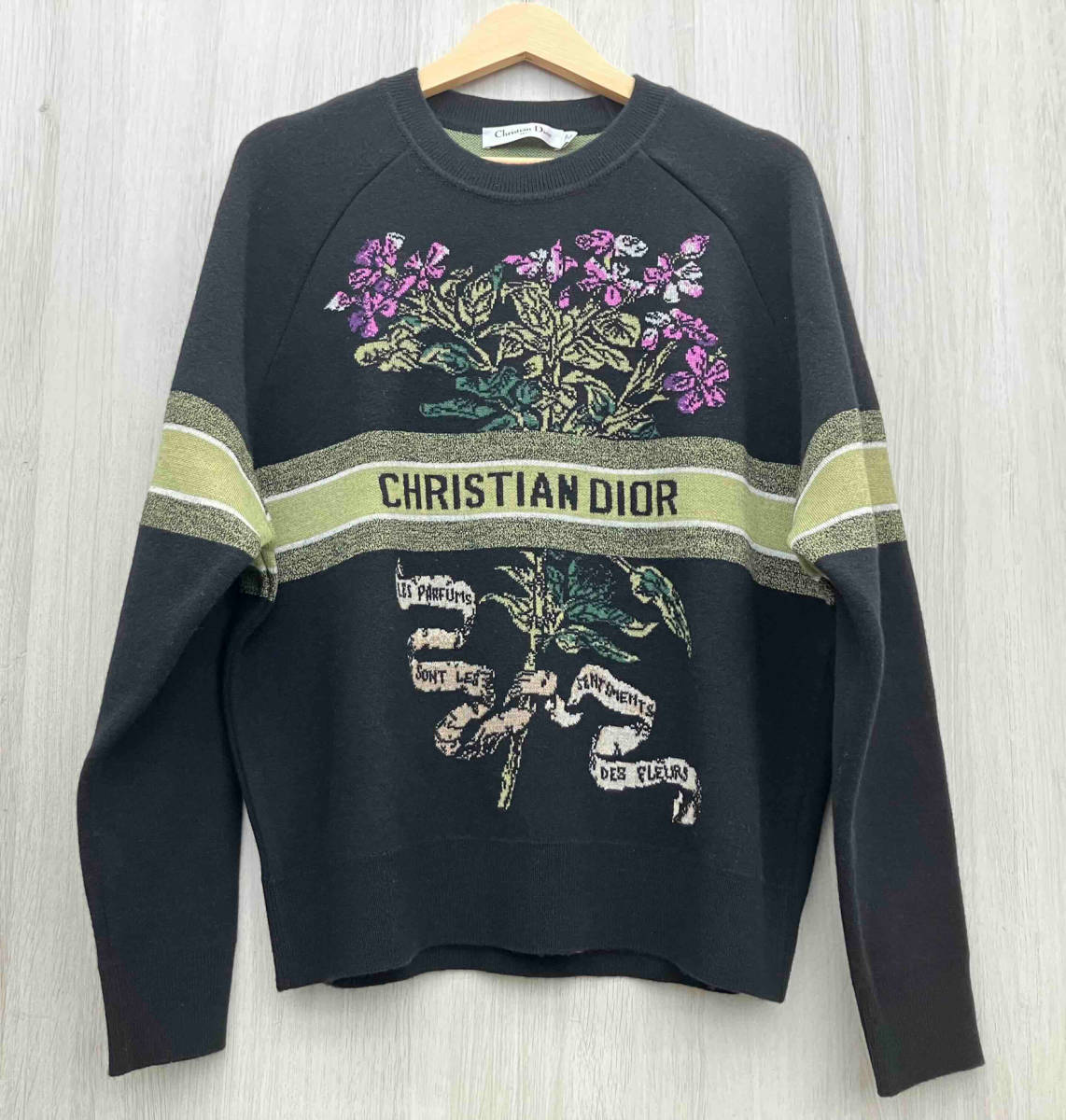 Christian Dior Christian * Dior wool × cashmere sweater 38 black long sleeve sweater 