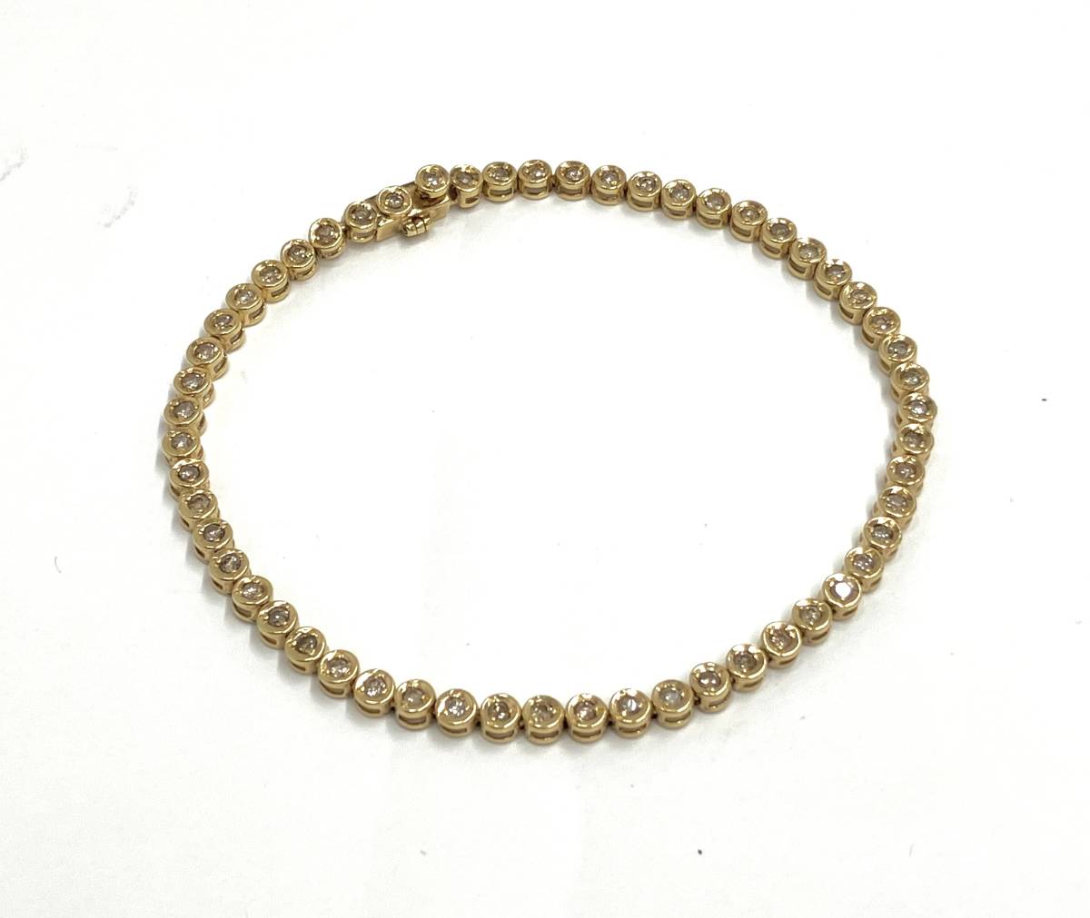 【楽天スーパーセール】 K18 750 17.8cm 7g ブレスレット ブレス テニス ダイヤ1.00ct ダイヤモンド