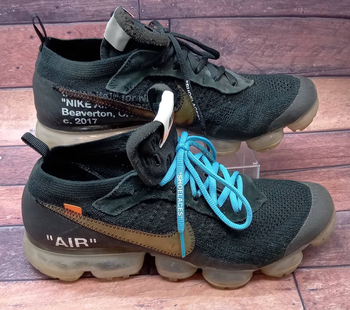 NIKE OFF WHITE ナイキオフホワイト/AIRVAPORMAX ヴィパーマックス /AA3831-002 //サイズ27.5cm/左右紐違い/箱無し_画像4