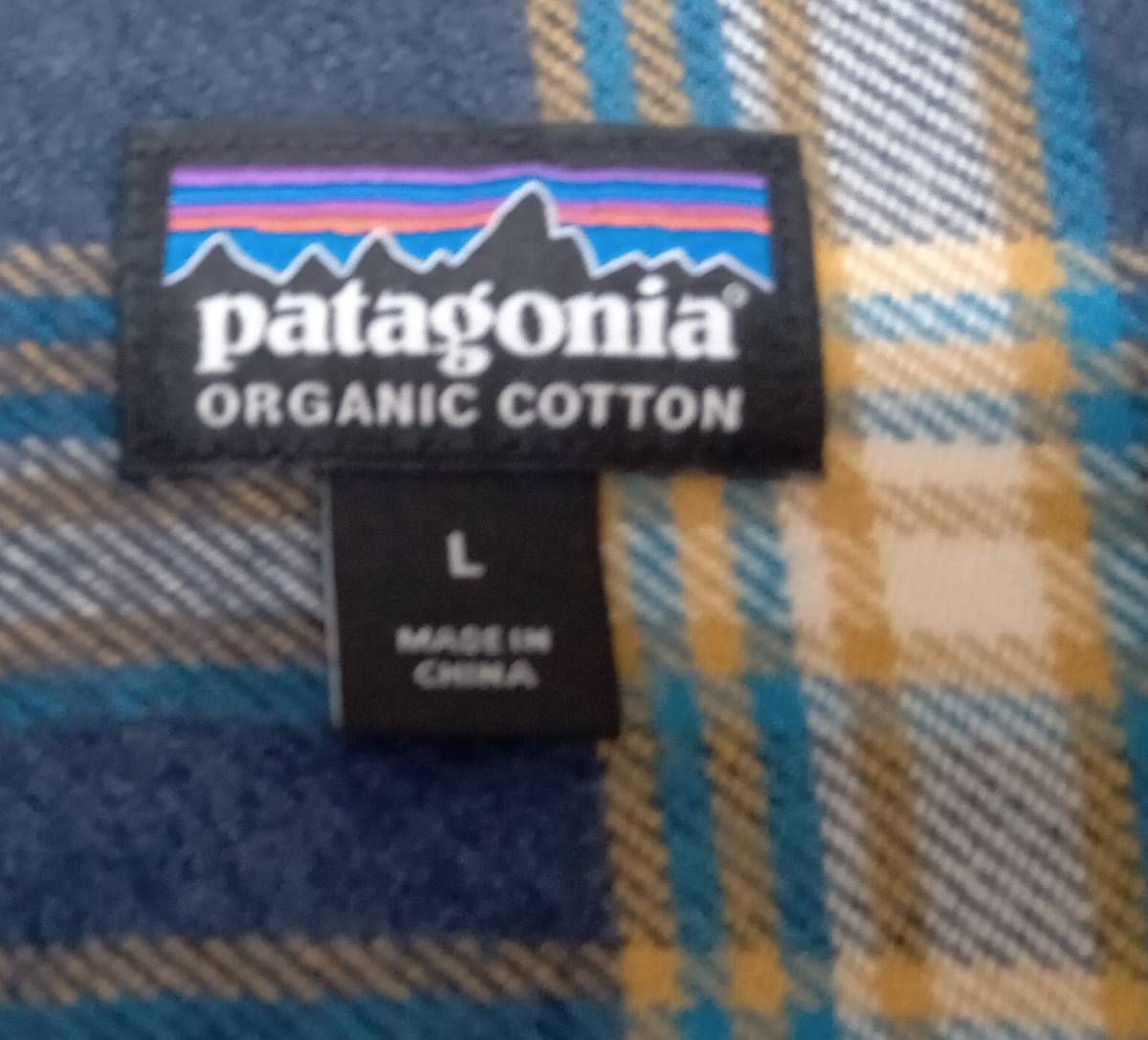 patagonia/パタゴニア/ネルシャツ/フィヨルドフランネルシャツ/53947/ネイビー×オーカー系/Lサイズの画像7