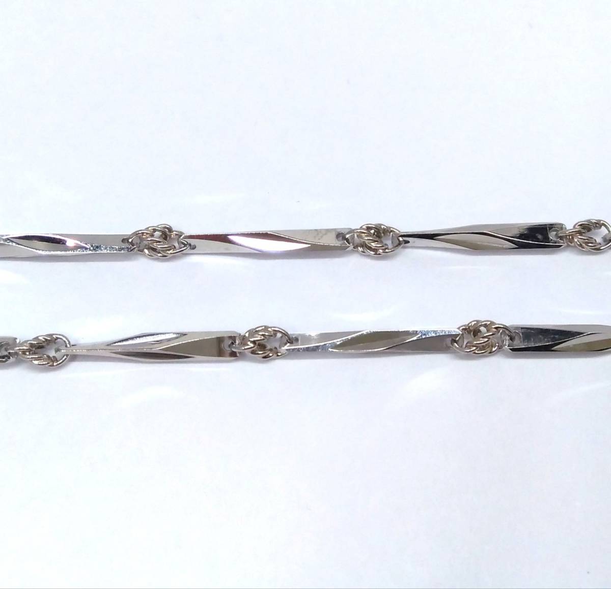 【希望者のみラッピング無料】 Pt850 デザインネックレス 約40cm 10.6g プラチナ