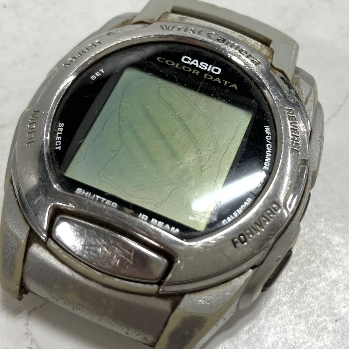 ジャンク CASIO COLAR DATE WQV-3 Wrist Camera カシオ カラーデータ リストカメラ メンズ クォーツ腕時計_画像8