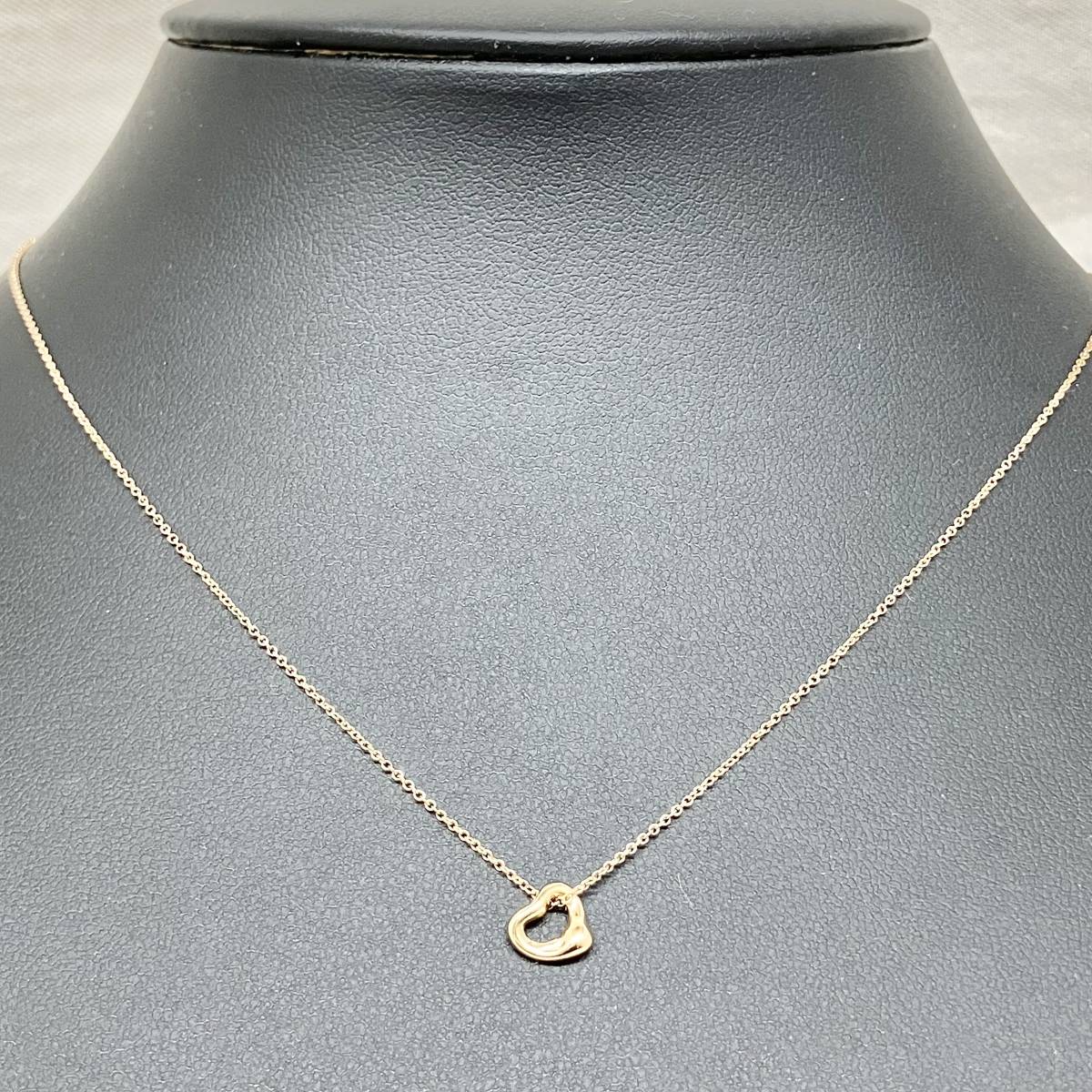 【2024】三越のお歳暮・冬ギフト ティファニー/オープンハート TIFFANY&Co. K18 ゴールド ネックレス ブランドアクセサリー 1.6g 40.5㎝ 750 イエローゴールド