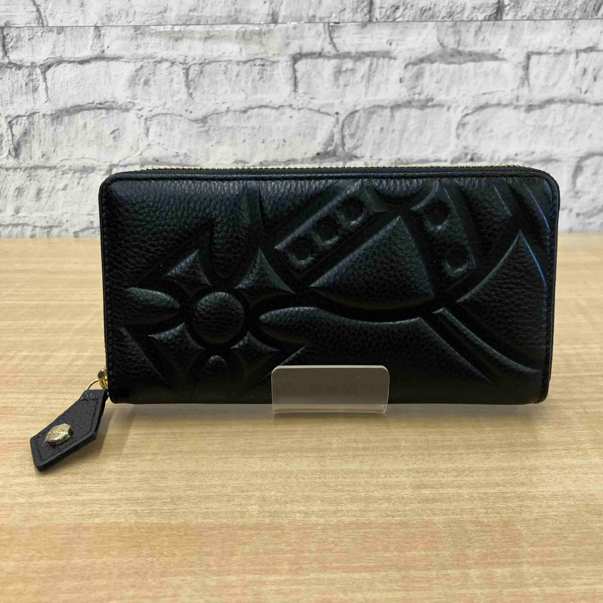 VIVIENNE WESTWOOD NEW SQUIGGLE WALLET BLACK ヴィヴィアンウエストウッド ラウンドジップ ウォレット 長財布 55VV311