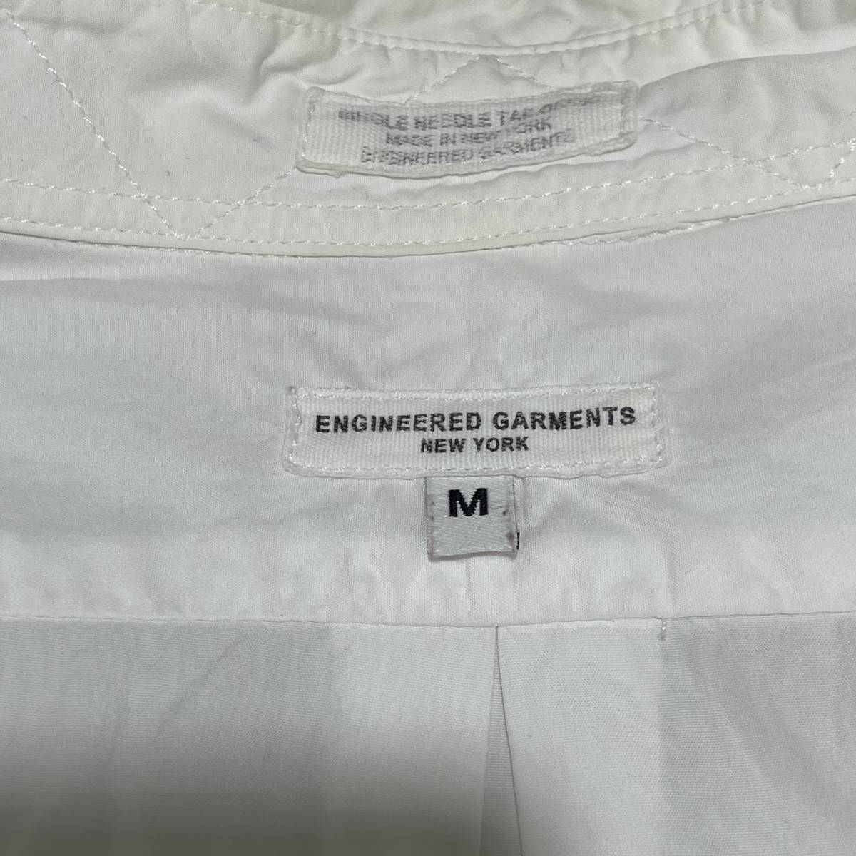 ENGINEERED GARMENTS Button Down Long Sleeve Shirt Size:M White Made in USA エンジニアド ガーメンツ 長袖シャツ ホワイト_画像3