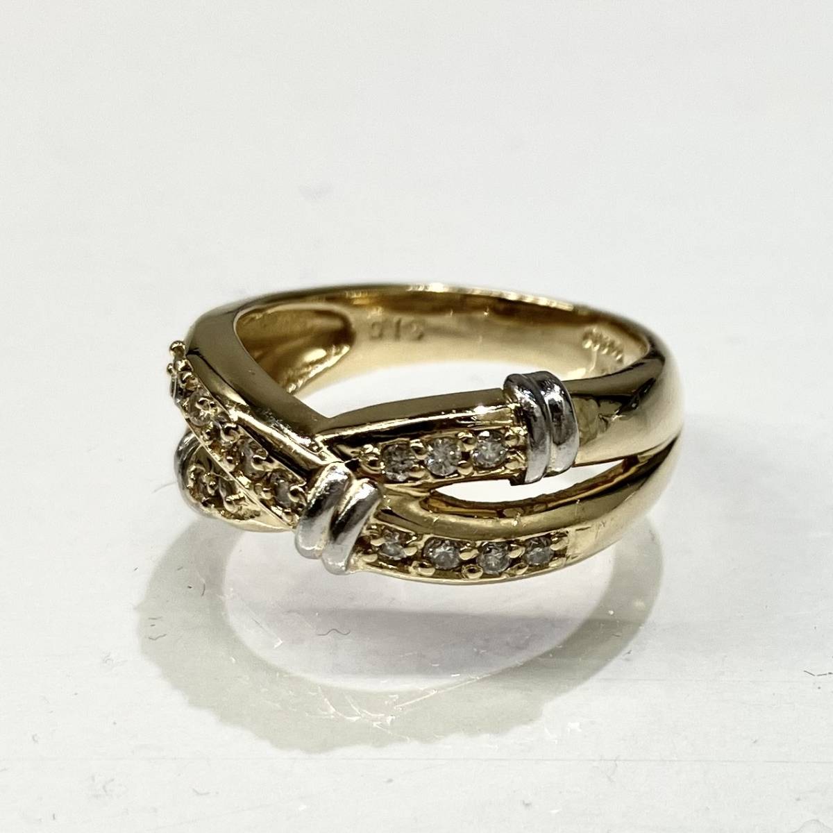 ファッション 通販 リング/K18/Pt900 /#8/ダイヤ0.15ct/4.7g その他