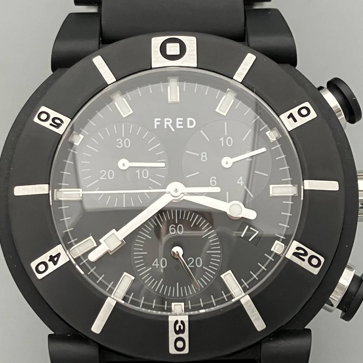 FRED／FD024340／クォーツ／腕時計／ブラック 店舗受取可