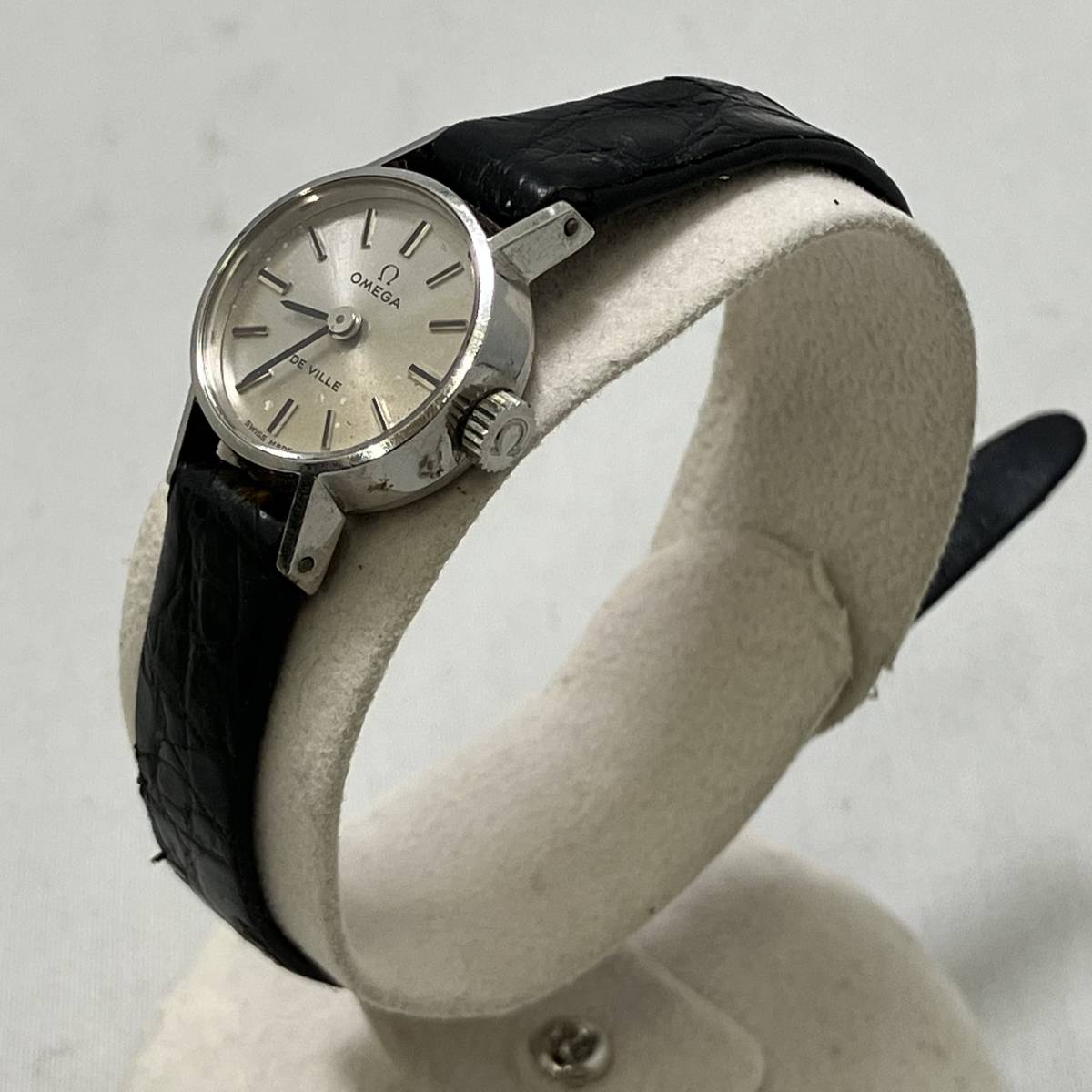 ジャンク 【ジャンク品】OMEGA オメガ DEVILLE デビル 手巻き腕時計 稼動品_画像4