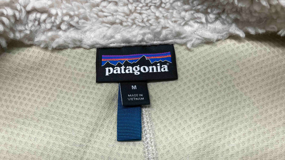 ☆ Patagonia パタゴニア STY23506 フリース STY23506 ボア アウトドア サイズM ホワイト×ネイビー 冬_画像7