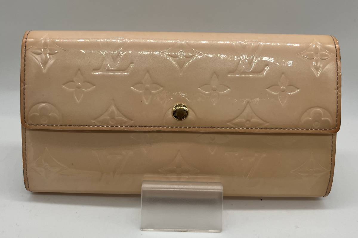 LOUIS VUITTON ルイ ヴィトン ヴェルニ TH1024 ポルトフォイユ サラ 長財布 カードケース6枚_画像1