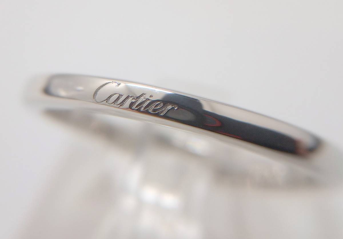 20-60代からのファッション通販 Cartier カルティエ バレリーナカーブ 3.3g 14号 リング Pt950 プラチナ