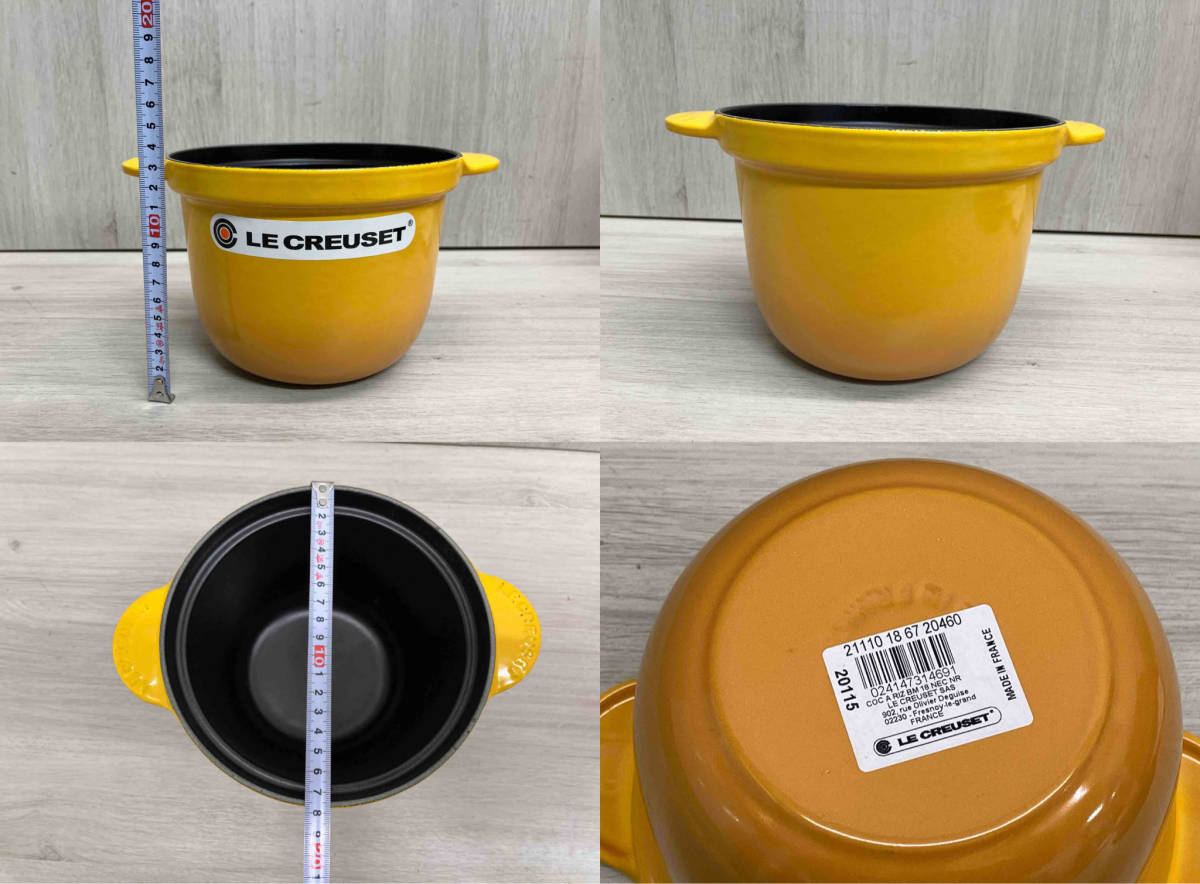 【未使用品】 LE CREUSET ル・クルーゼ ココットエブリィ18cm インナーリッド付き ネクター_画像2