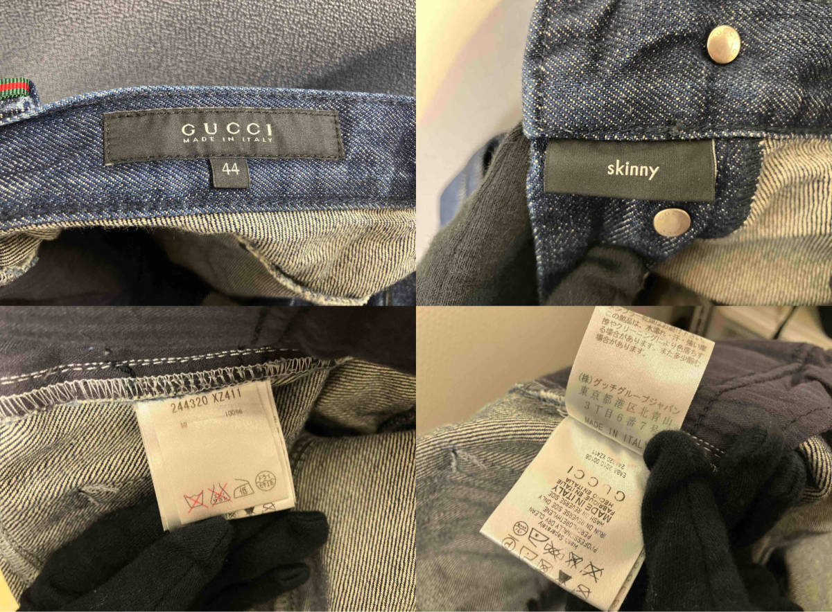 GUCCI| Gucci | обтягивающий джинсы | Denim | кнопка fly | размер 44