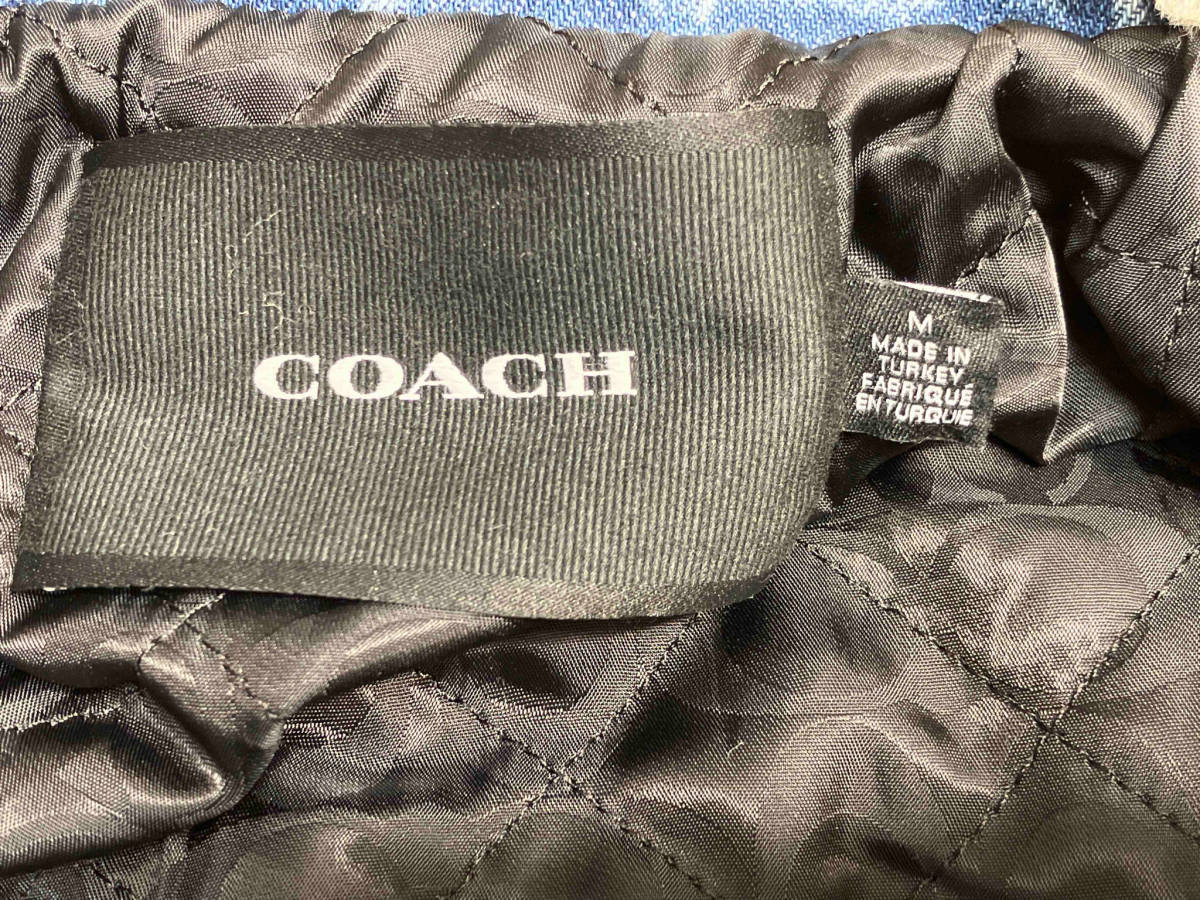 【即決】COACH コーチ シアリングカラーデニムジャケット Mサイズ アウター コットン100%_画像3