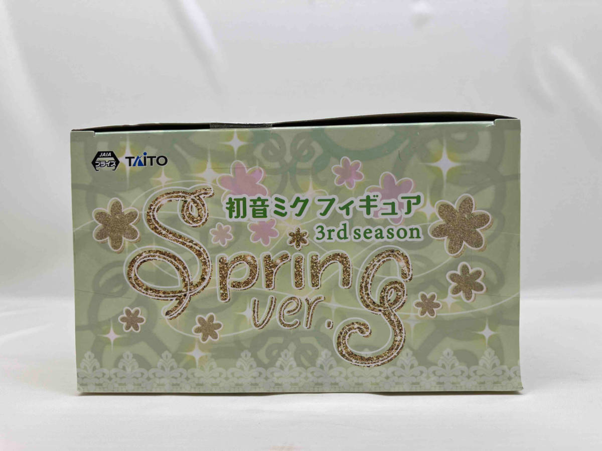 未開封品 タイトー 初音ミク (両目開け) フィギュア 3rd season spring ver. ボーカロイド_画像3