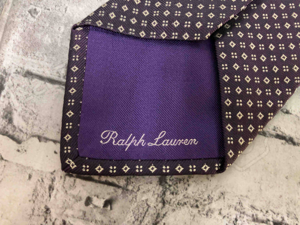 RALPH LAUREN PURPLE LABEL ラルフローレン パープルレーベル ネクタイ イタリア製 パープル 店舗受取可_画像5