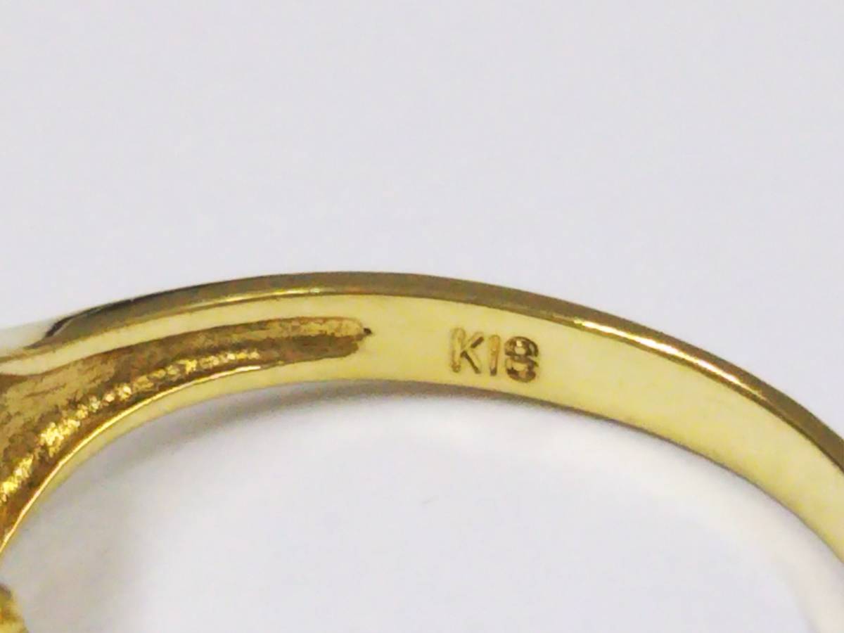 ファッション通販 安い 【クリーニング済】K18 10880円 ゴールド 総重量約2.7g リング イエローゴールド