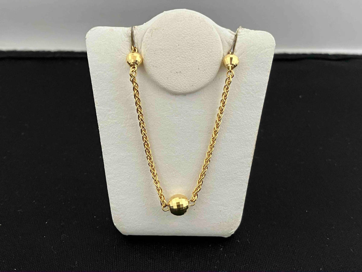アメリカ通販ファッション K18/38cm+3cm/7.3g/ネックレス イエローゴールド