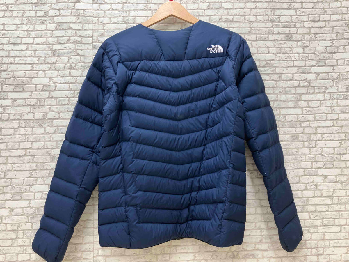 THE NORTH FACE ザノースフェイス サンダーラウンドネックジャケット NY81813 ライトダウンジャケット ノーカラー M ネイビー_画像2