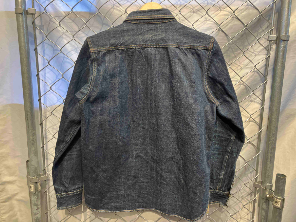 Studio D'Artisan SUVIN GOLD DENIM SHIRT デニムシャツ 長袖シャツ インディゴ 36 ステュディオ ダ ルチザンスヴィンゴールドデニムシャツ_画像5