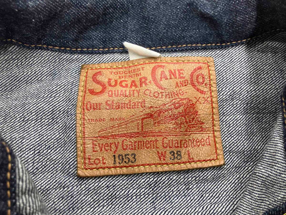 SUGAR CANE 東洋エンタープライズ DENIM JACKET 1953 model SC11953デニムジャケット シュガーケーン サイズ38 インディゴ_画像3