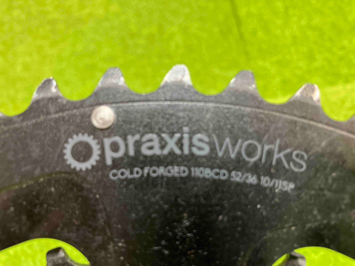 ブラスシスワークス　Praxis works LEVR Time SHIF TING クランクセット　172.5mm 52×36t 黒_画像8