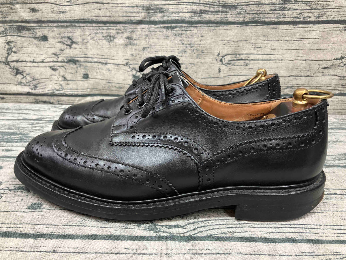 箱付き TRICKER’S s633 ウィングチップ 7 1/2サイズ ブラック 革靴 ドレスシューズ_画像2