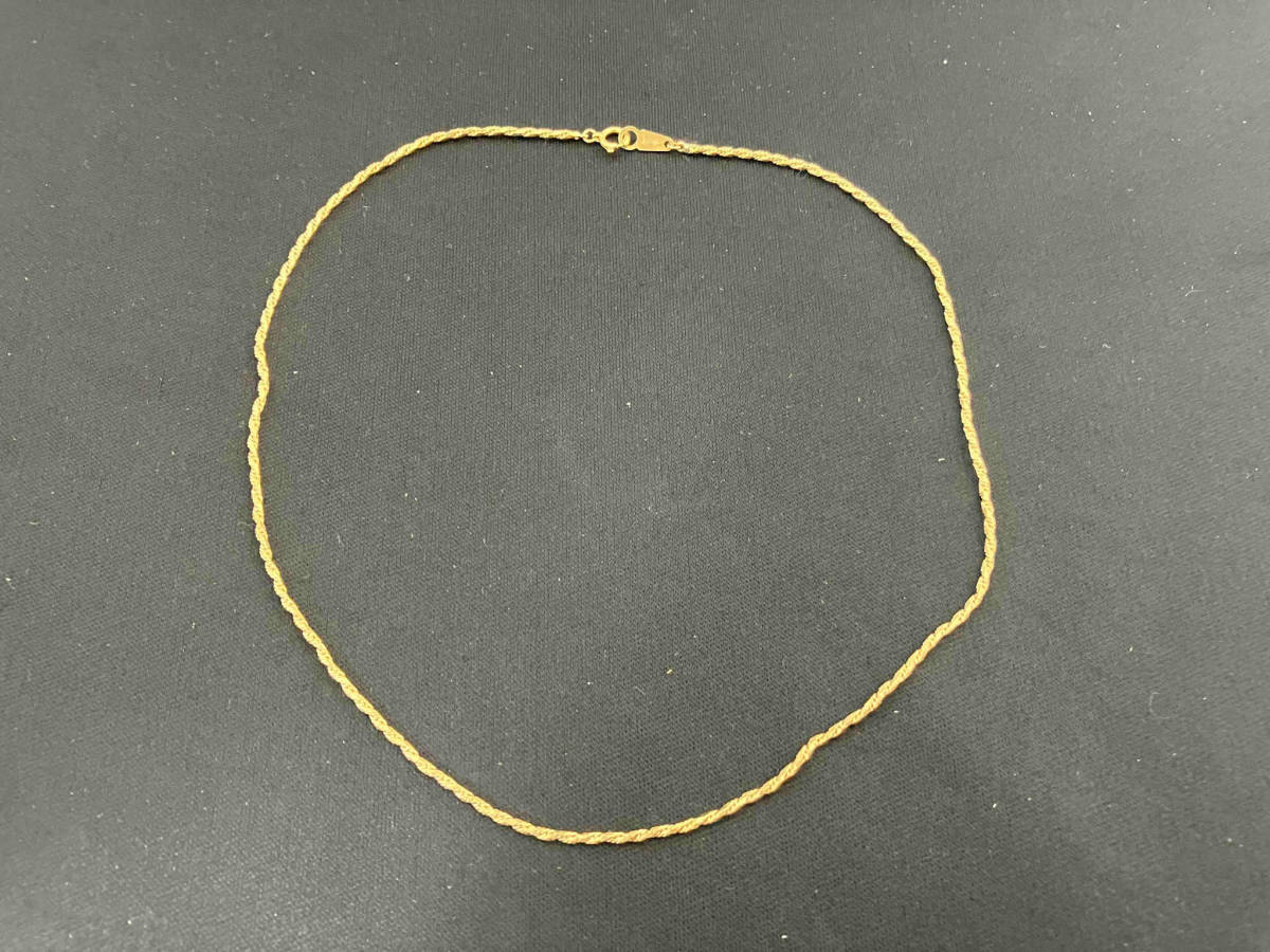経典 K18/40cm/6.7g /ネックレス イエローゴールド