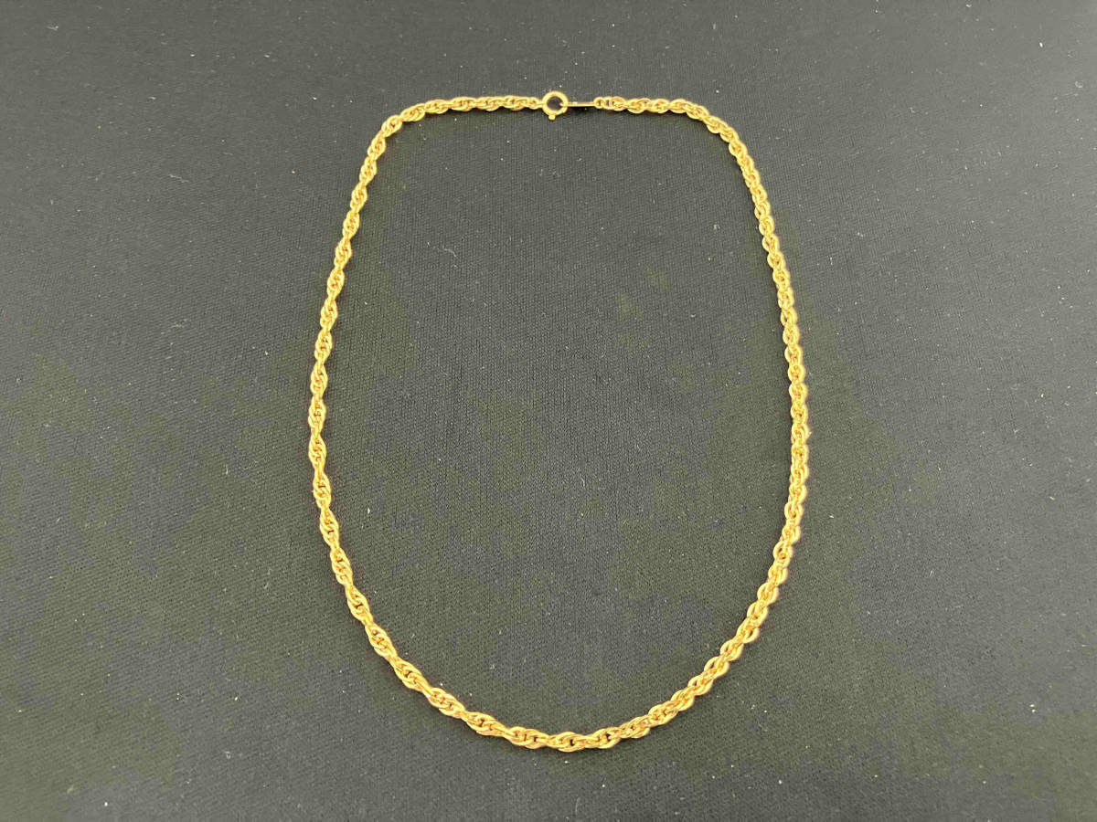 【感謝価格】 K18/40cm/10.2g/ネックレス イエローゴールド