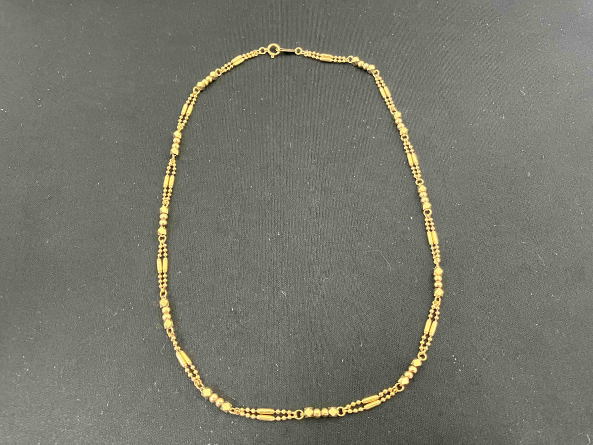 【値下げ】 K18/40cm/13.3g/ネックレス イエローゴールド
