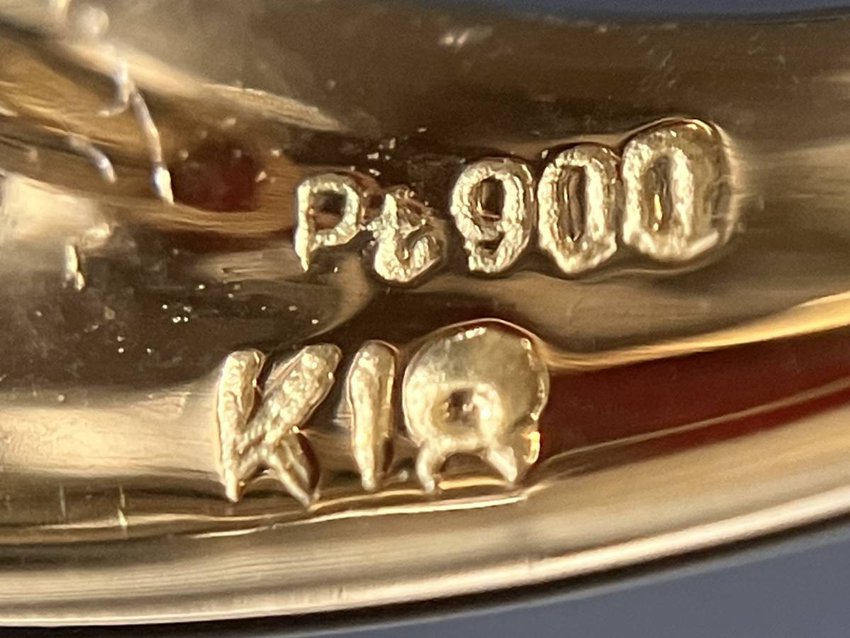 【限定製作】 鑑別書付き】【新品仕上げ済み】Pt900 K18 約11.5号 サンゴ4.33 コーラル、サンゴ