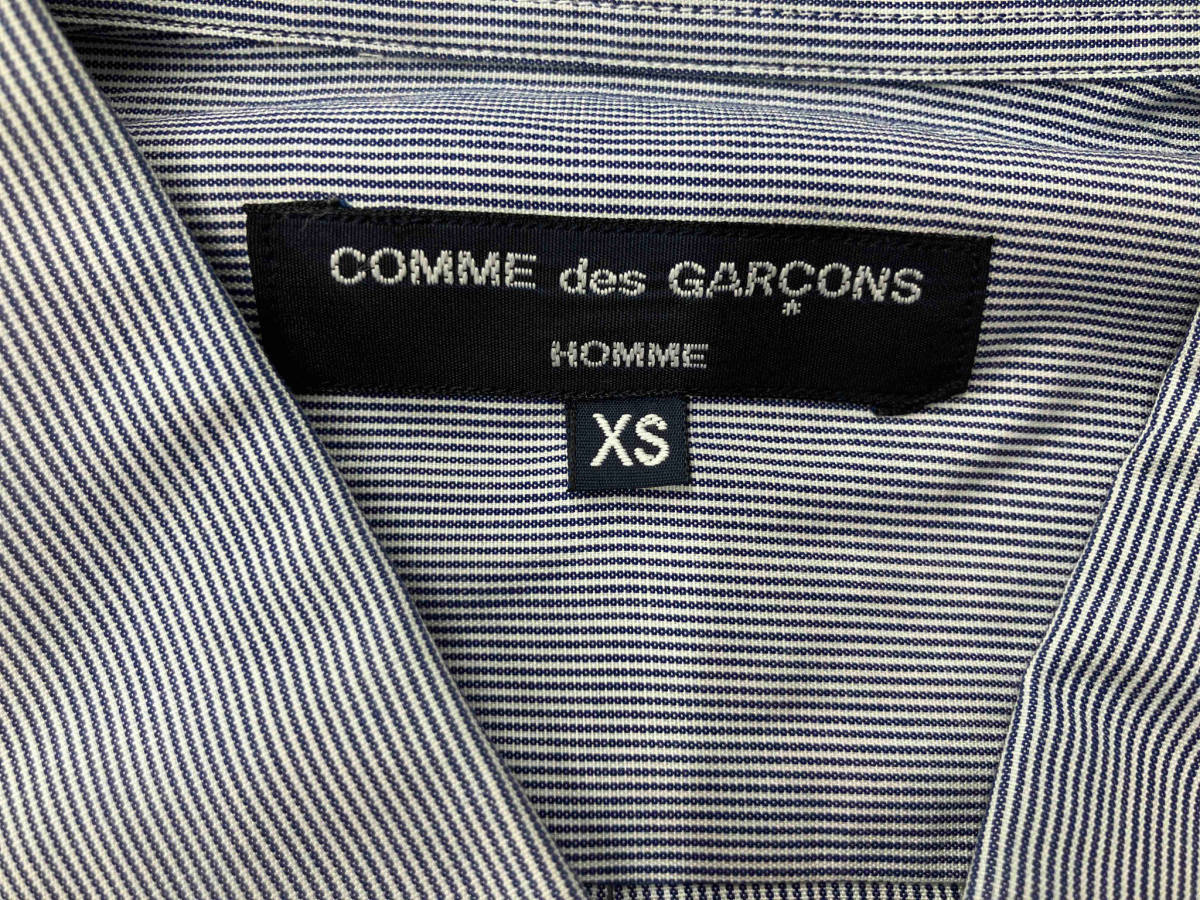 【美品】COMME des GARONS コムデギャルソン 長袖 シャツ / HH-B023 XSサイズ ブルー チェック_画像4