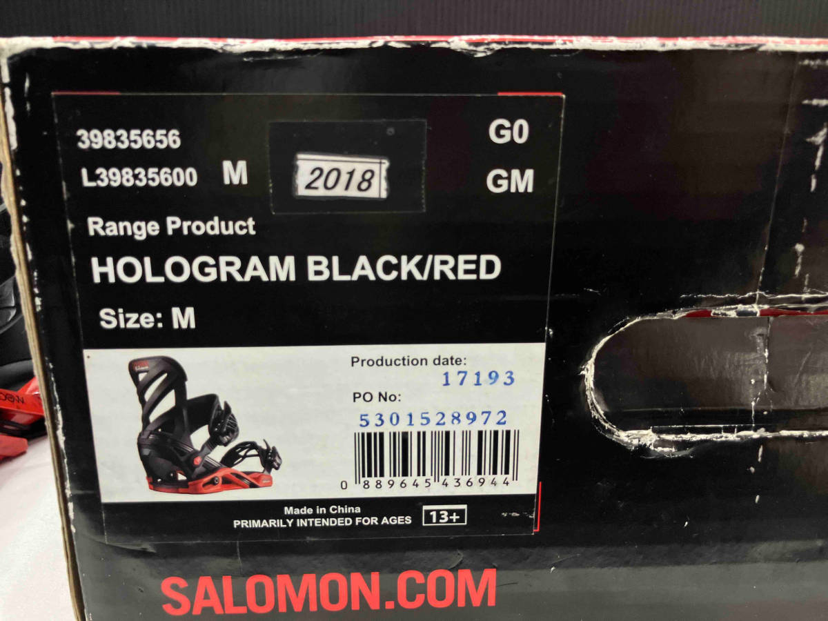 箱あり】 SALOMON 2018 ビンディング サロモン HOLGRAM BLACK 箱あり】 SALOMON 2018 ビンディング サロモン HOLGRAM BLACK