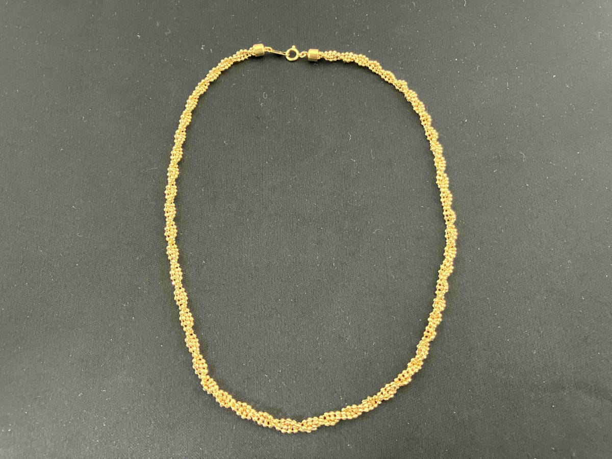 【感謝価格】 K18/43cm/17.0g/ネックレス イエローゴールド