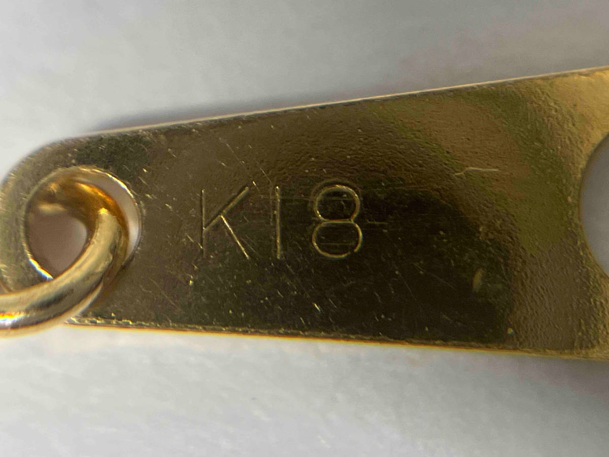 K18 ゴールド 全長約37＋3cm 総重量約4.7g チェーン ネックレスの画像7