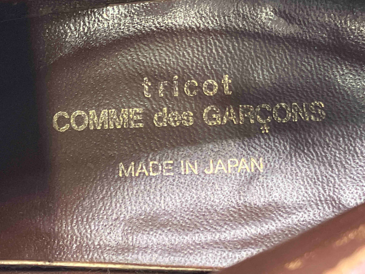 tricot COMME des GARCONS/トリコ コムデギャルソン/ブーツ/レザー/バーガンディ/ワインレッド/ショートブーツ/23cm/箱あり_画像5