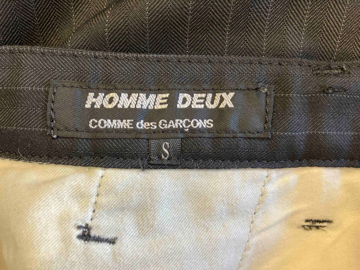 COMME des GARCONS HOMME DEUX コムデギャルソン 17SS ピンストライプスラックス ブラック_画像3